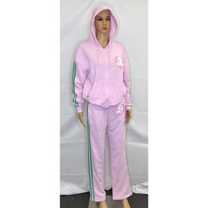 New Hybrid Apparel Barbie Sweatshirt (Medium) & Pants (Small) Set Boucle Charity